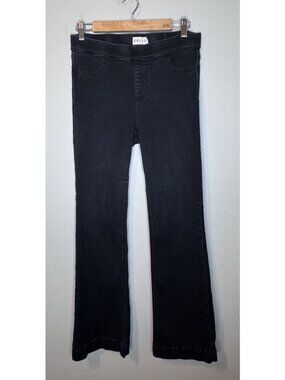 Women’s Cello Pull On Jeans XL Black Slight Flare Extra Large Pants